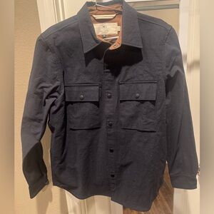 Brand New Rogue Territory Oxford Overshirt Navy Nylon Grid